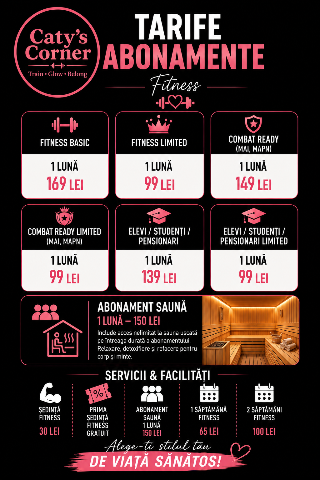 Listă de prețuri Abonamente – imagine 1